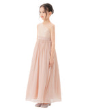 One Shoulder Sequins Chiffon Flower Girl Dress for Special Occasions Photoshoot Ceremonial Gown 328