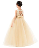 Satin Heart Cutout Tulle Flower Girl Dresses Pretty Princess Ballroom Dance Recital Junior Prom 247