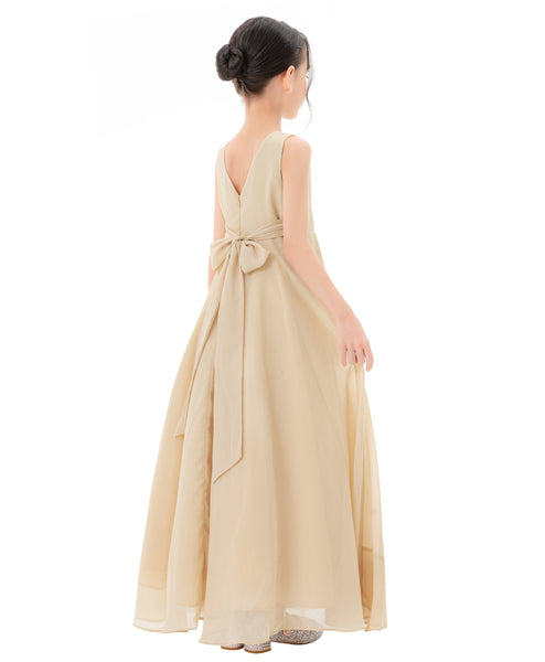 Ruffle Trim Chiffon Flower Girl Dress Pretty Princess Special Events Birthday Party Ballroom 324