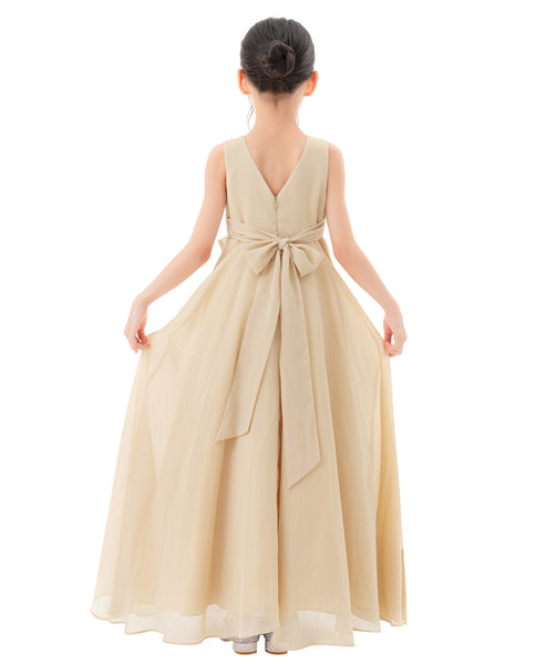 Ruffle Trim Chiffon Flower Girl Dress Pretty Princess Special Events Birthday Party Ballroom 324