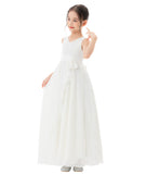 Ruffle Trim Chiffon Flower Girl Dress Pretty Princess Special Events Birthday Party Ballroom 324