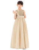 Heart Cutout Chiffon Flower Girl Dress for Formal Events Communion Baptism Father Daughter Dance SH1