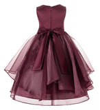 Sequin Ruffles Organza Flower Girl Dress Toddler Wedding Pageant Party Recital Special Event 012S(2)