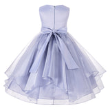 Sequin Ruffles Organza Flower Girl Dress Toddler Wedding Pageant Party Recital Special Event 012S(2)
