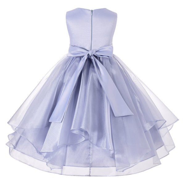 Sequin Ruffles Organza Flower Girl Dress Toddler Wedding Pageant Party Recital Special Event 012S(2)