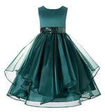 Sequin Ruffles Organza Flower Girl Dress Toddler Wedding Pageant Party Recital Special Event 012S(1)
