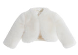 Faux Fur Cape Flower Girl Bolero Dress Coat Princess Cape Dress Cover Up Flower Girl Cozy Fur Jacket