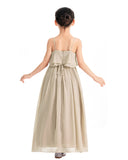 A-Line Ruffle Chiffon Flower Girl Dresses for Special Occasions Junior Pageant Princess Gown 192