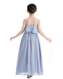 A-Line Ruffle Chiffon Flower Girl Dresses for Special Occasions Junior Pageant Princess Gown 192