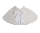 Faux Fur Junior Flower Girl Shrug Princess Capelet Dress Cover-up Beauty Pageants Formal Party
