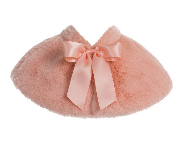 Faux Fur Junior Flower Girl Shrug Princess Capelet Dress Cover-up Beauty Pageants Formal Party