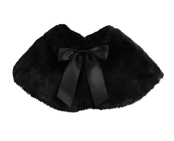 Faux Fur Junior Flower Girl Shrug Princess Capelet Dress Cover-up Beauty Pageants Formal Party