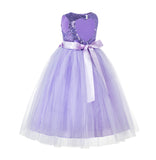 Sequins Heart Cutout Tulle Flower Girl Dress Junior Beauty Pageant Holiday Special Occasions 172seq(2)