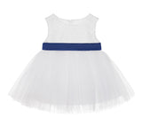 Ivory Lace Heart Cutout Junior Flower Girl Dress Mini Bride Wedding Reception Communion Baptism BB1