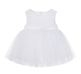 White Lace Heart Cutout Junior Flower Girl Dress Mini Bride Wedding Reception Communion Baptism BB1