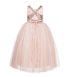 Sweetheart Neck Crossed Straps A-Line Flower Girl Dress Junior Pageant Mini Bride Recital Easter 173