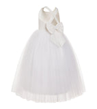 Crossed Straps A-Line Flower Girl Dress Junior Bridesmaid Dresses Formal Special Occasions 177(2)