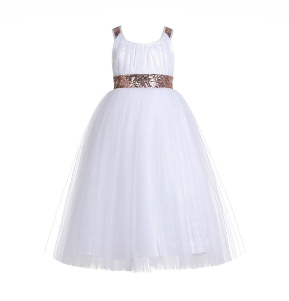 Sweetheart Neck Crossed Straps A-Line Flower Girl Dress Junior Pageant Mini Bride Recital Easter 173
