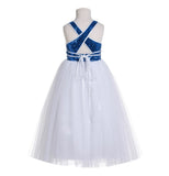 Sweetheart Neck Crossed Straps A-Line Flower Girl Dress Junior Pageant Mini Bride Recital Easter 173