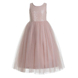 Crossed Straps A-Line Flower Girl Dress Junior Bridesmaid Dresses Formal Special Occasions 177(1)