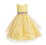 Sequin Ruffles Organza Flower Girl Dress Toddler Wedding Pageant Party Recital Special Event 012S(1)