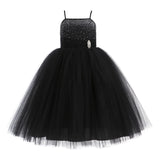 Tulle Rhinestone Flower Girl Dress Junior Ballroom Gown Beauty Pageant Easter Birthday Dress 189