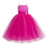 Tulle Rhinestone Flower Girl Dress Junior Ballroom Gown Beauty Pageant Easter Birthday Dress 189