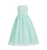Criss-Cross Chiffon Flower Girl Dress Special Occasion Dresses Pageant Gown Junior Princess 191(1)