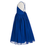 Criss-Cross Chiffon Flower Girl Dress Special Occasion Dresses Pageant Gown Junior Princess 191(1)
