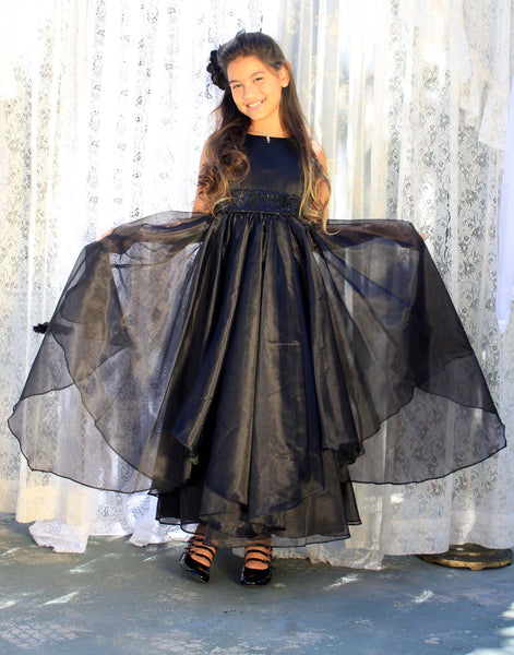 Sequin Ruffles Organza Flower Girl Dress Toddler Wedding Pageant Party Recital Special Event 012S(1)