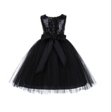 Formal Sequins Bodice Ruffle Tulle Flower Girl Dress Wedding Easter Toddler Pageant Occasions J122