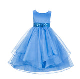 Sequin Ruffles Organza Flower Girl Dress Toddler Wedding Pageant Party Recital Special Event 012S(1)