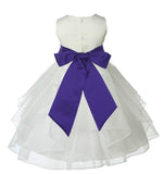 Ivory Shimmering Organza Flower Girl Dress Wedding Junior Bridesmaid Pageant Special Events 4613S(4)