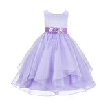 Sequin Ruffles Organza Flower Girl Dress Toddler Wedding Pageant Party Recital Special Event 012S(1)
