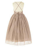 Criss-Cross Chiffon Flower Girl Dress Special Occasion Dresses Pageant Gown Junior Princess 191(2)