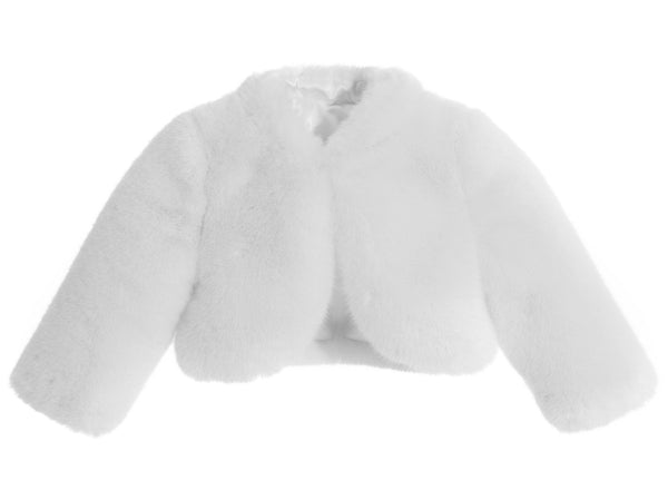 Faux Fur Cape Flower Girl Bolero Dress Coat Princess Cape Dress Cover Up Flower Girl Cozy Fur Jacket