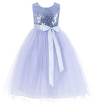 Sequins Heart Cutout Tulle Flower Girl Dress Junior Beauty Pageant Holiday Special Occasions 172seq(2)