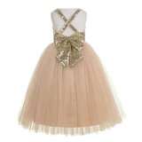 Crossed Straps A-Line Flower Girl Dress Junior Bridesmaid Dresses Formal Special Occasions 177(1)