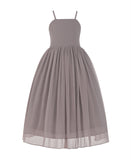 Criss-Cross Chiffon Flower Girl Dress Special Occasion Dresses Pageant Gown Junior Princess 191(2)