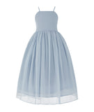 Criss-Cross Chiffon Flower Girl Dress Special Occasion Dresses Pageant Gown Junior Princess 191(2)